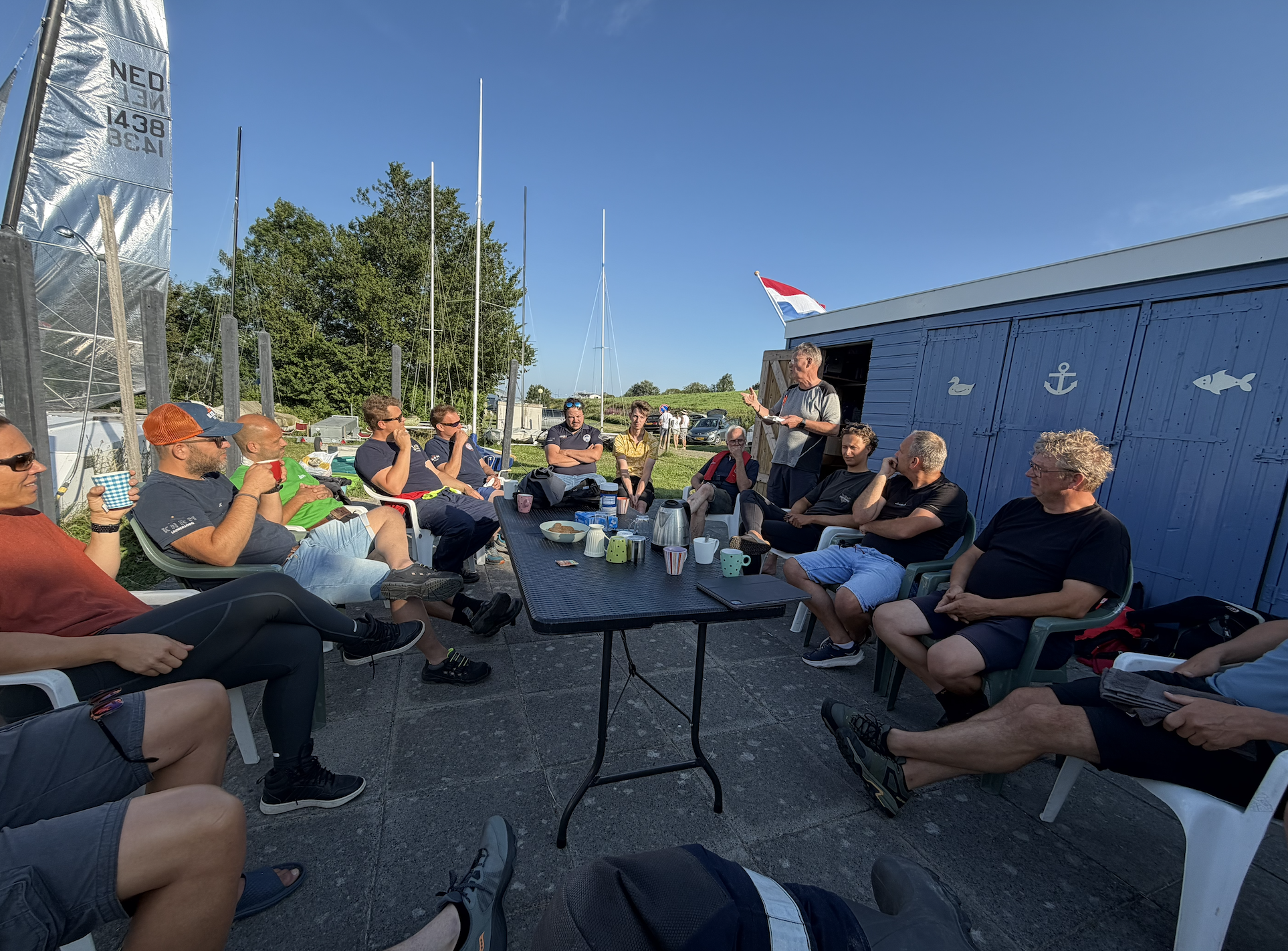 Omaho ontvangt KNRM Lauwersoog voor een leerzame en gezellige avond